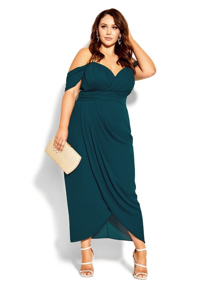 Entwine Maxi Dress - emerald, GREEN, on-hover image number null