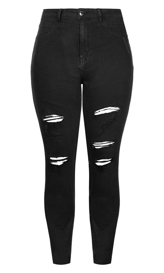 Rock N Roll Skinny Jean - black, BLACK, alternate image number null