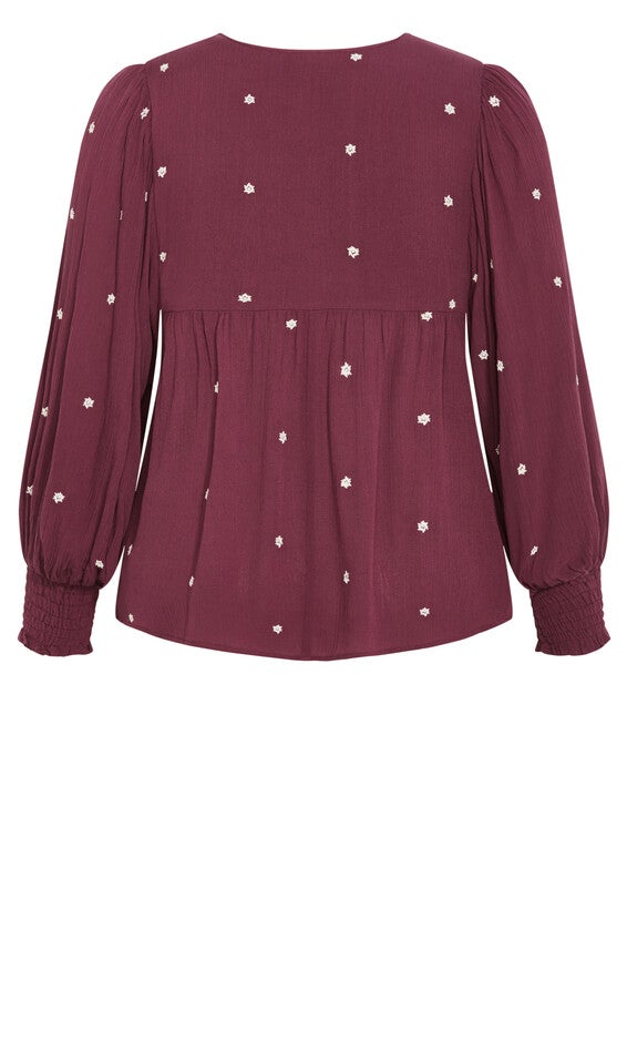 Amalie Top - blackberry, RED, alternate image number null