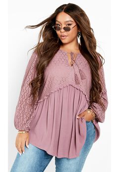 Plus Size Lace Tunics