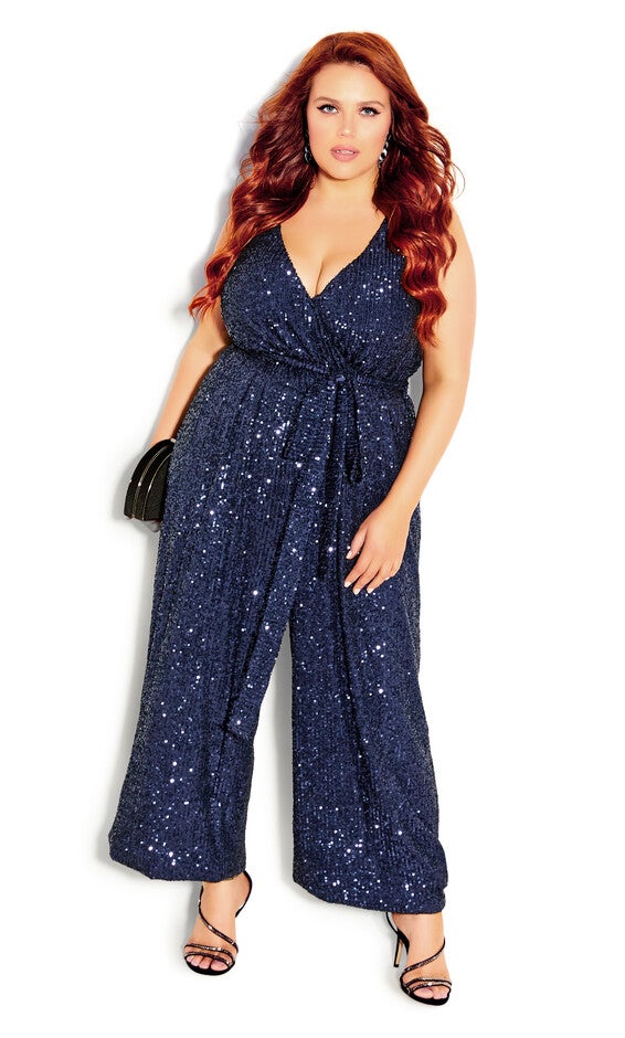 Dazzling Jumpsuit - navy, NAVY, hi-res image number null