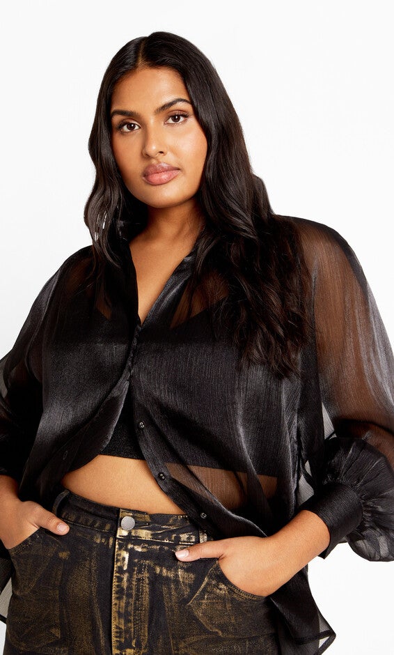Iliana Shirt - black, BLACK, hi-res image number null