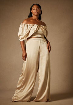 Wide Leg Polyester Pants