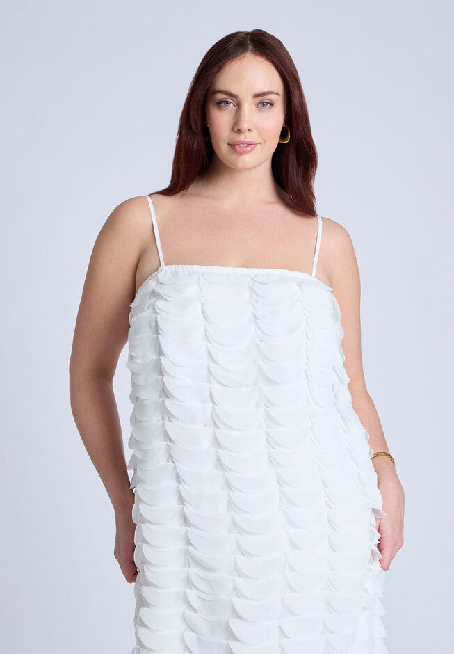 Textured Column Dress , OFF WHITE, alternate image number null