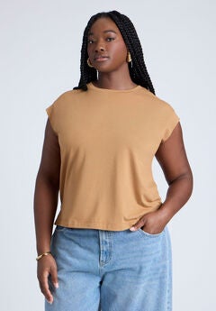 Jersey Knit T Shirt Short Sleeve