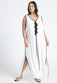 Sleeveless V-Neck Maxi Dress