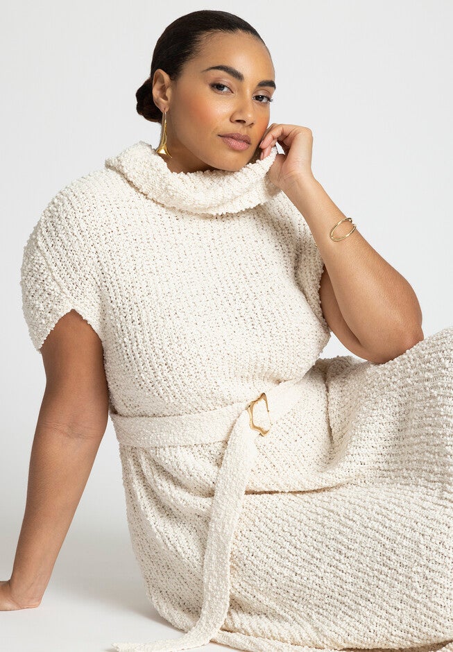 Cocoon Sweater Dress, DEW, alternate image number null