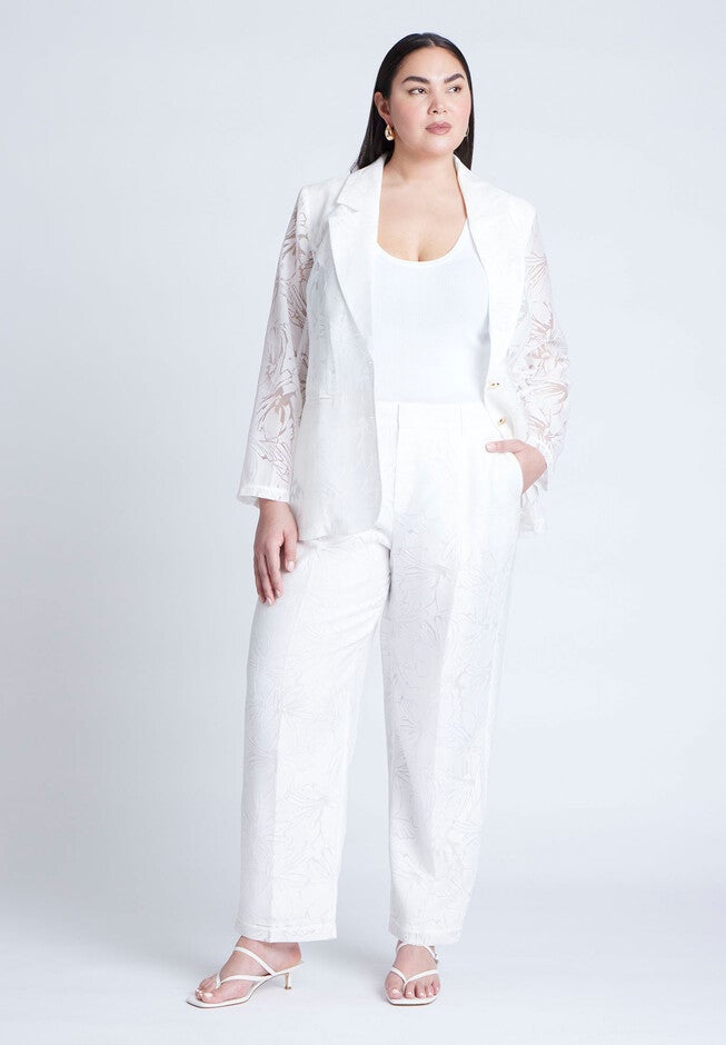 Burnout Blazer, SOFT WHITE, alternate image number null