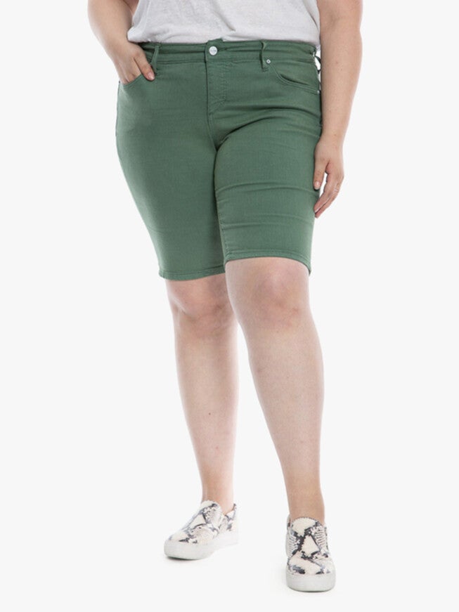 Haley Mid rise Bermuda, MYRTLE / Light Green, hi-res image number null