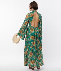 Plus Size Bell Sleeve Maxi Dresses