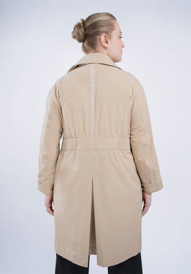 SEE ROSE GO WATER RESISTANT TRENCH COAT, Stone / Beige, alternate image number null