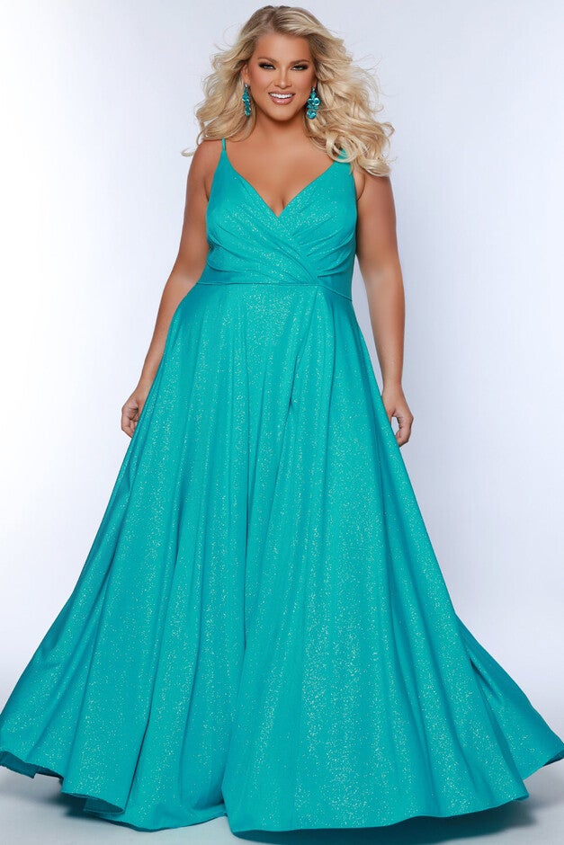 SHINE BRIGHT FORMAL MAXI DRESS, Aqua / Aqua, hi-res image number null