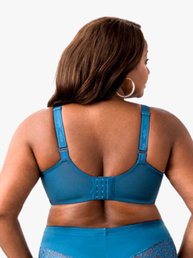Full Cup Lace Underwire Bra, Teal / Teal, alternate image number null