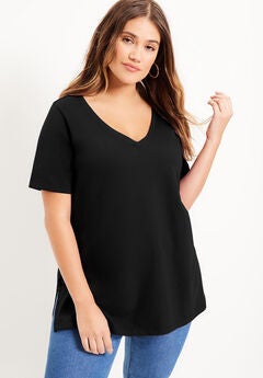 Short-Sleeve V-Neck One + Only Tunic