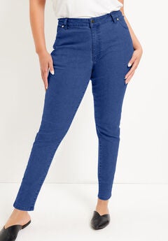 Plus Size Dark Blue Skinny Jeans