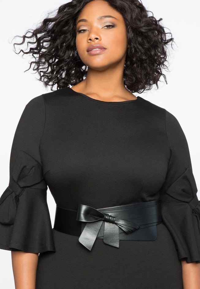 Wide Waist Bow Belt image number null