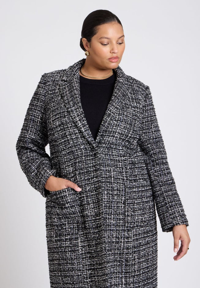 Tweed Duster Coat image number null
